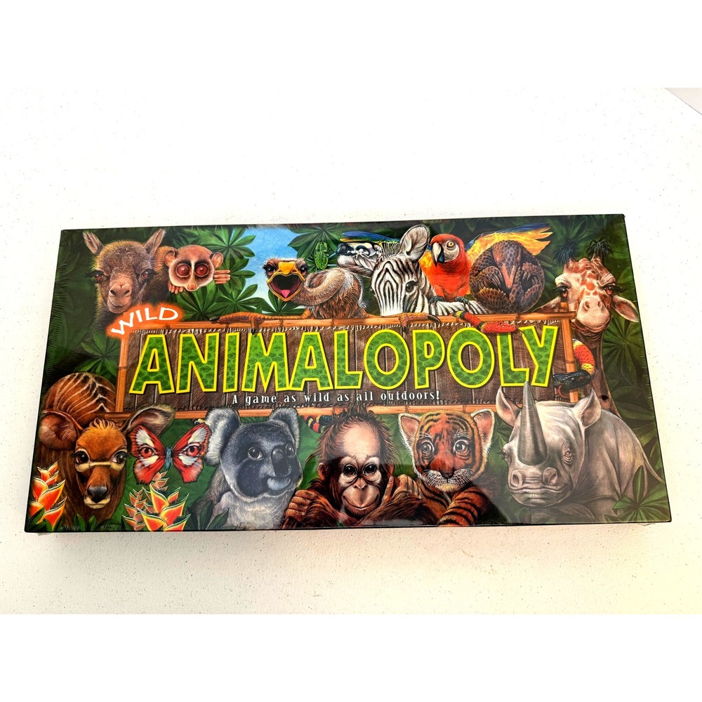 Wild Animalopoly‎ Board Game Family Fun Property Trading Game